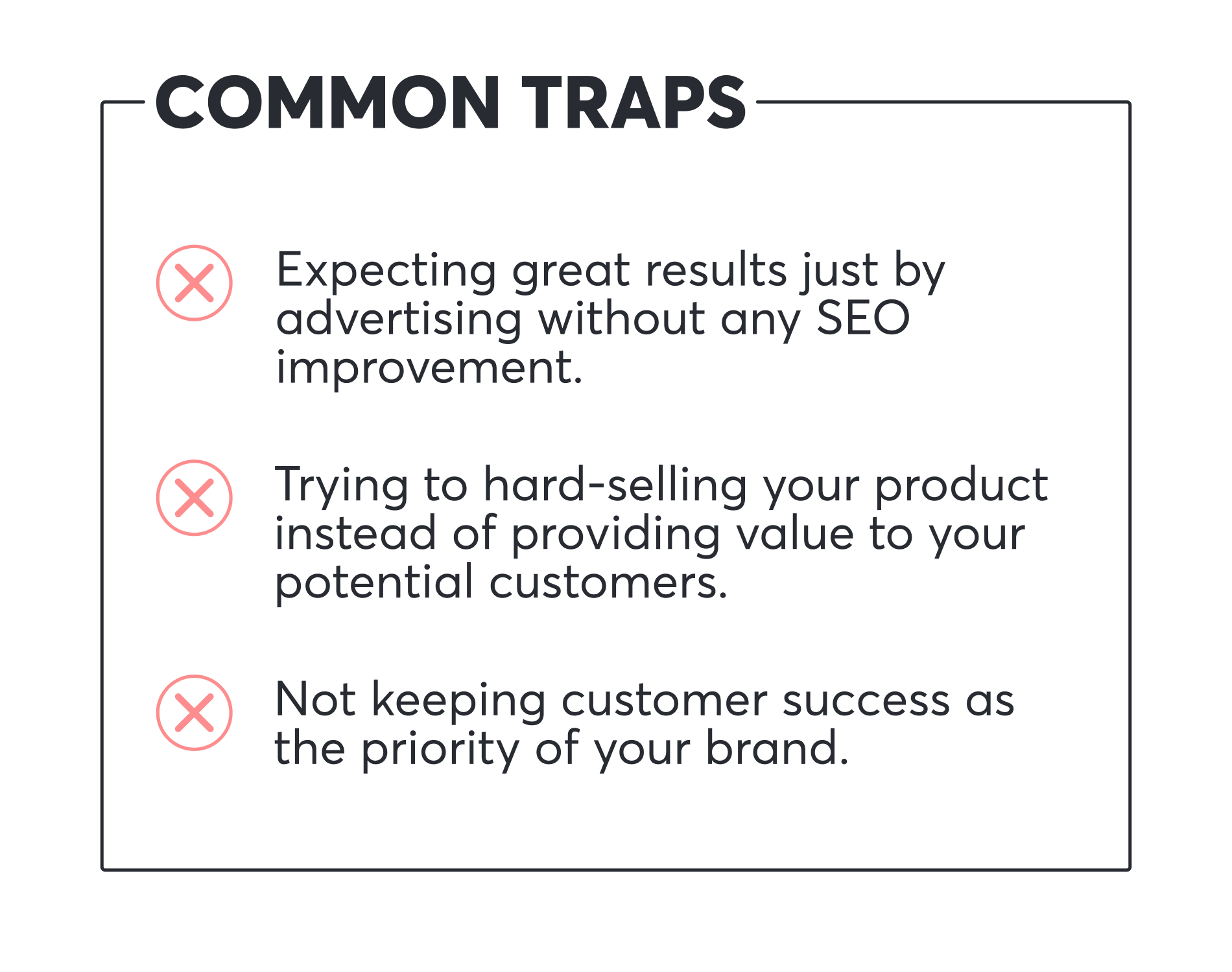 Common traps of the conversion funnel