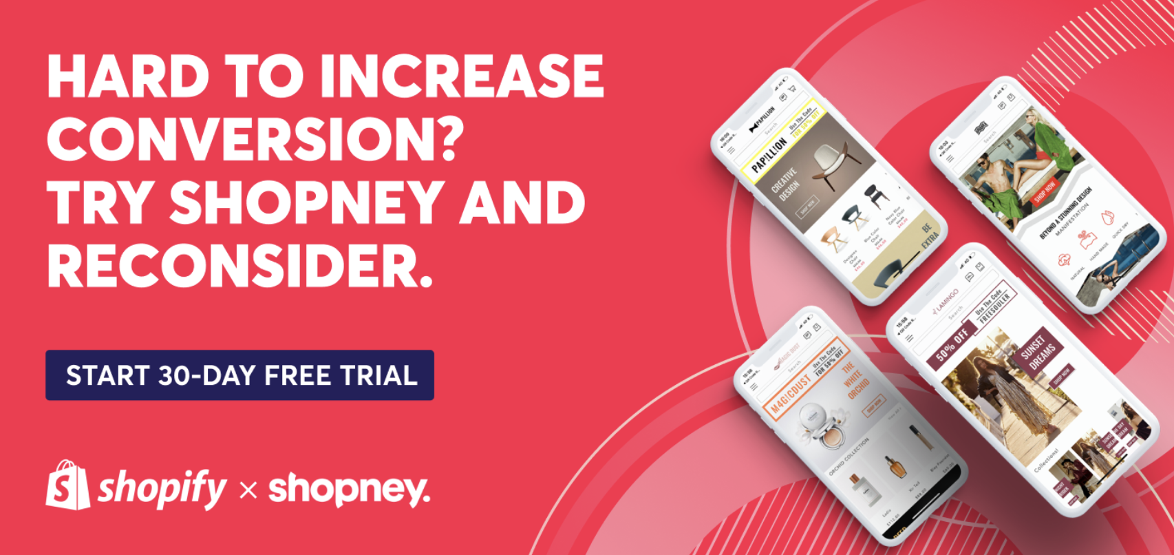 Hard to increase conversion? Try Shopney and reconsider. Start 30-day free trial