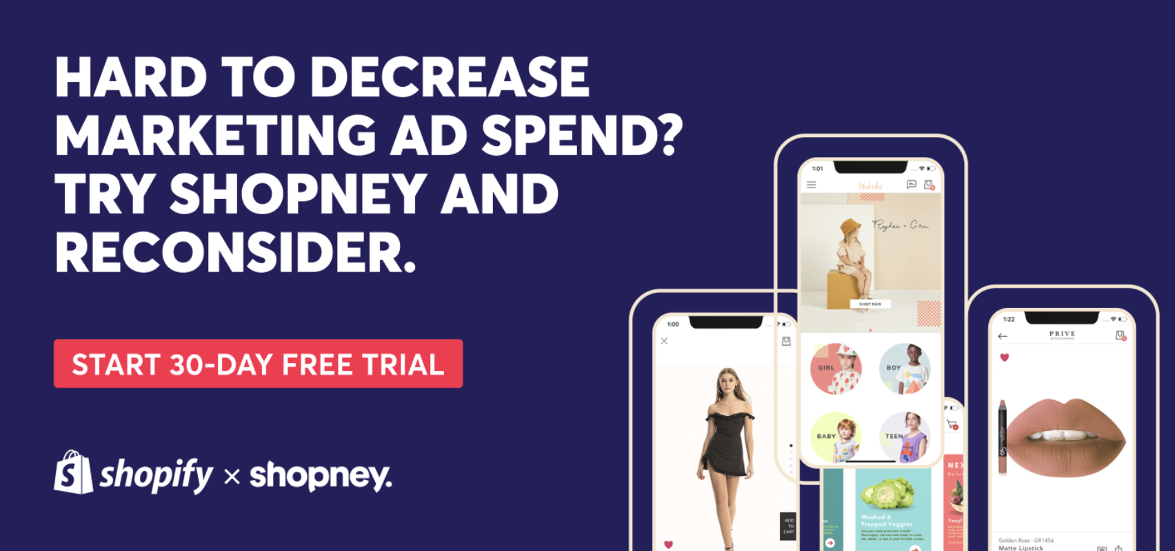 Hard to decrease marketing ad spend? Try Shopney and reconsider. Start 30-day free trial