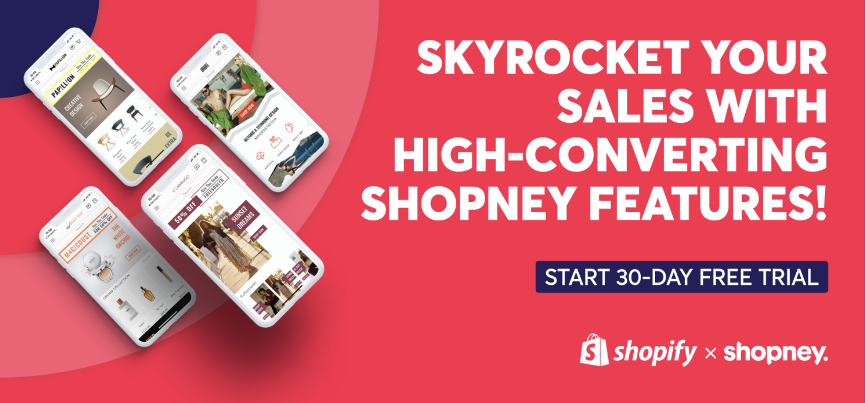 Skyrocket your sales with high-converting Shopney features! Start 30-day free trial