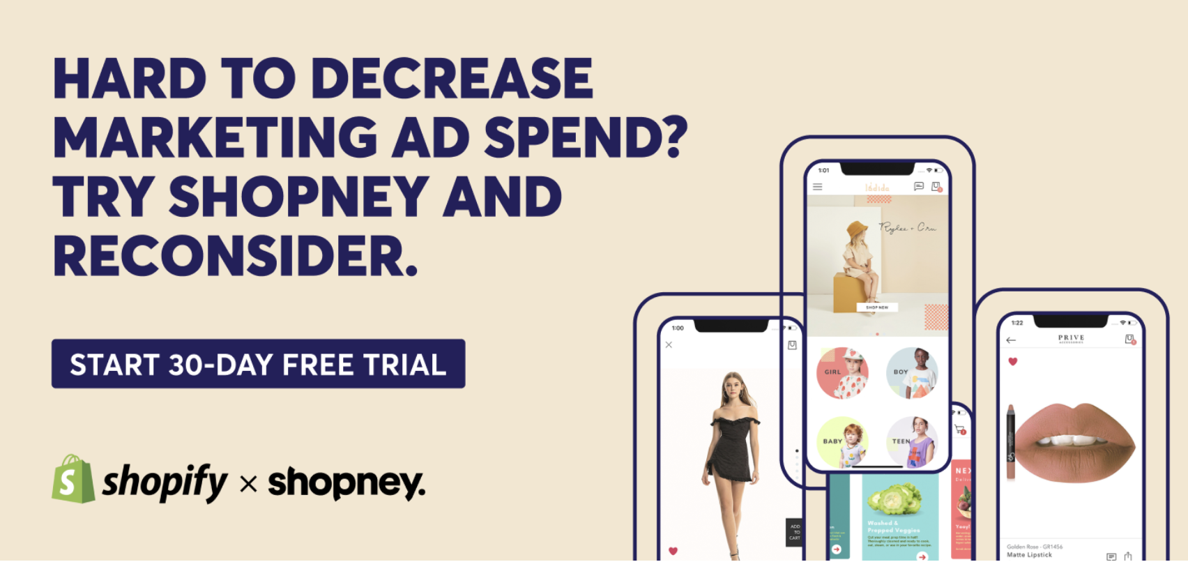 Hard to decrease marketing ad spend? Try Shopney and reconsider. Start 30-day free trial