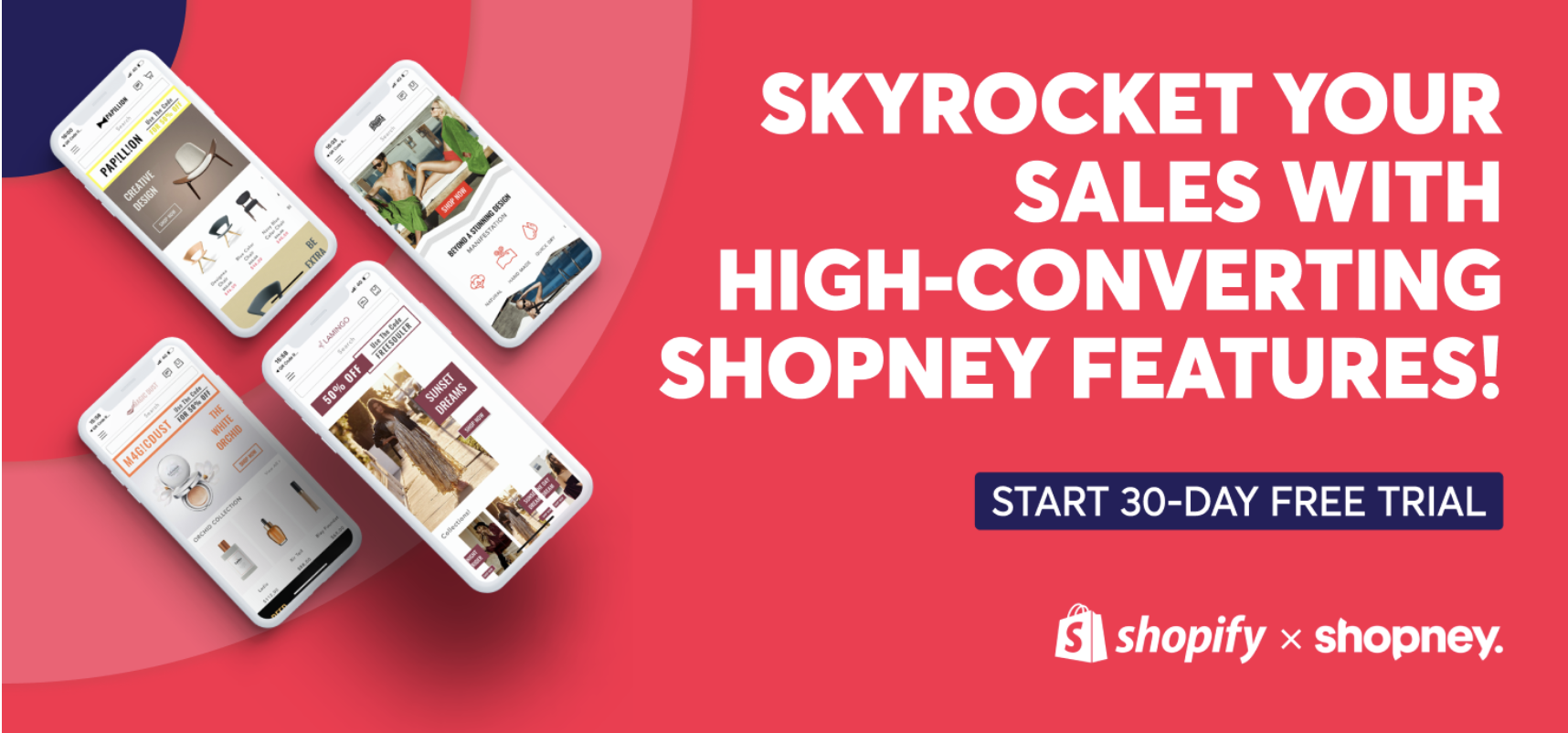 Skyrocket your sales with high-converting Shopney features! Start 30-day free trial