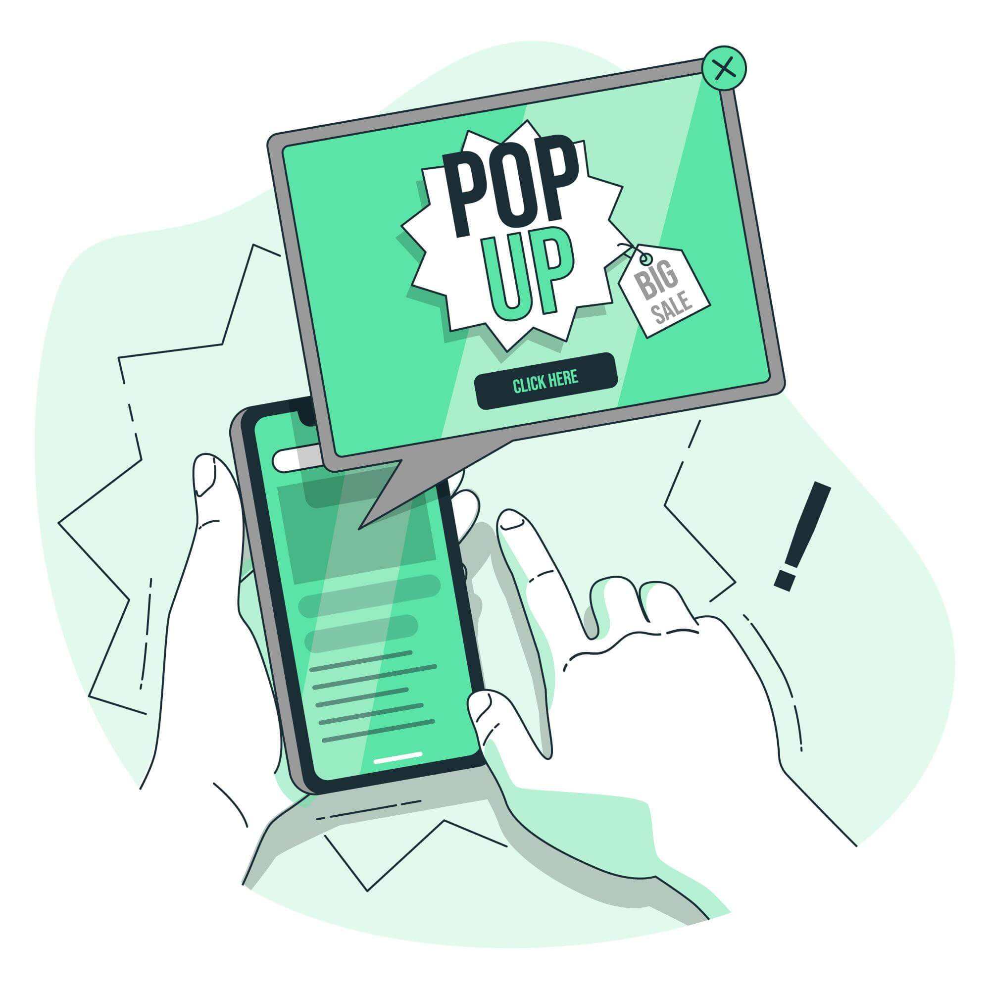 send popups