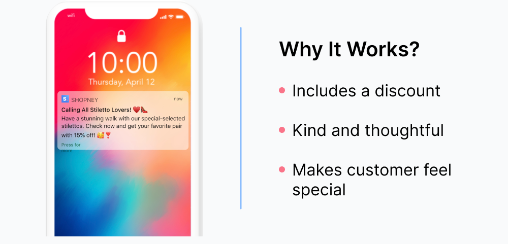 Why providing discounts in push notifications works