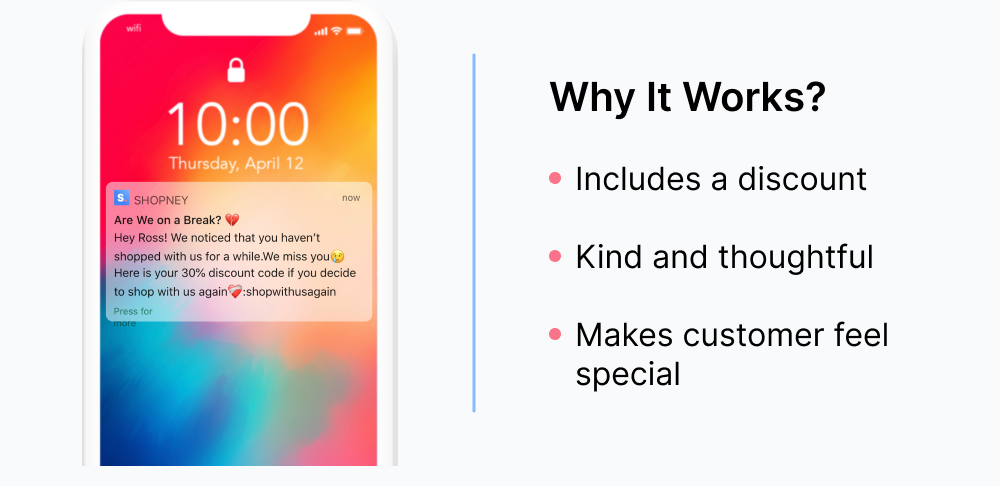 Benefits of providing special offers in push notifications