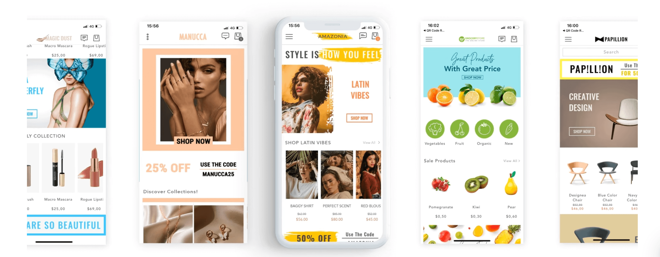 mobile app examples built by Shopney