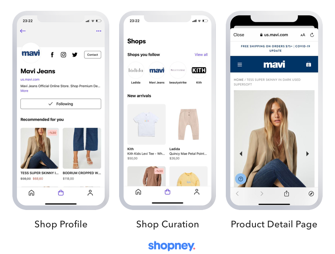Shop Mobile app screenshots