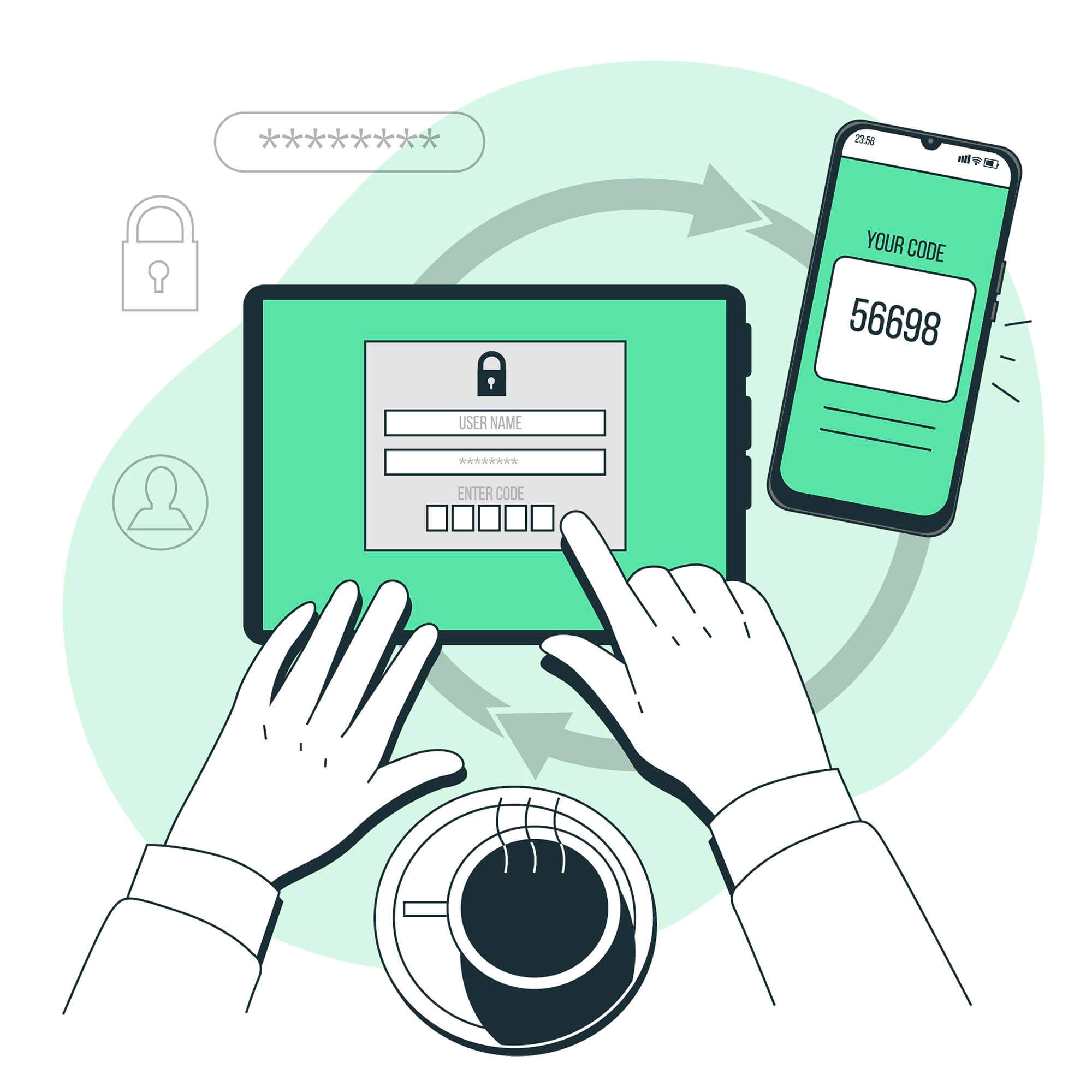 create two factor authenticaton