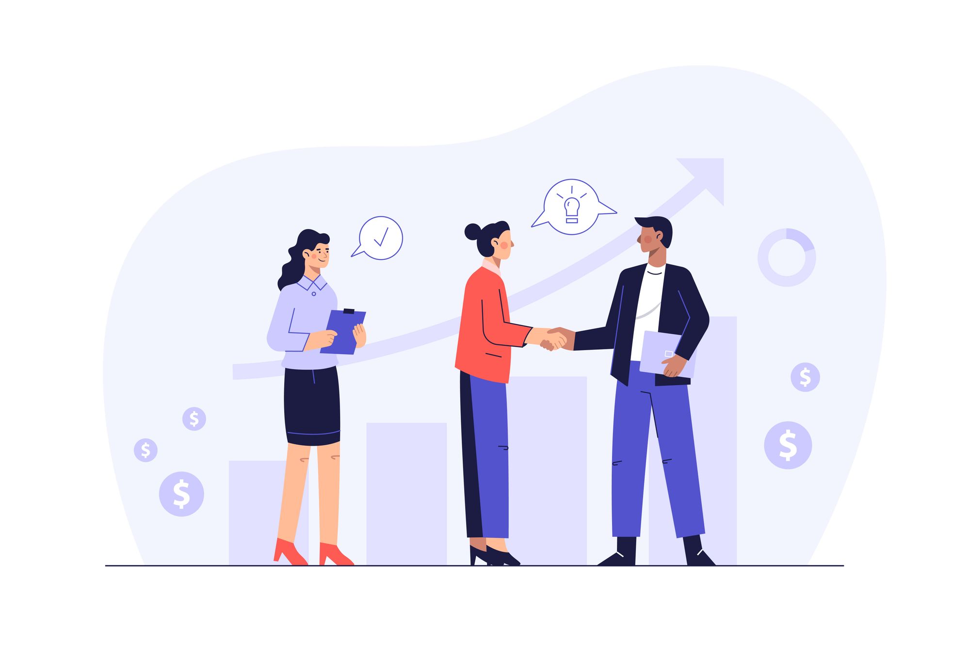 Illustration representing the creation of customer journey mapping