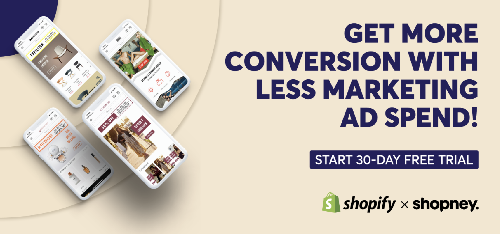 Get more conversion with less marketing ad spend! Start 30-day free trial