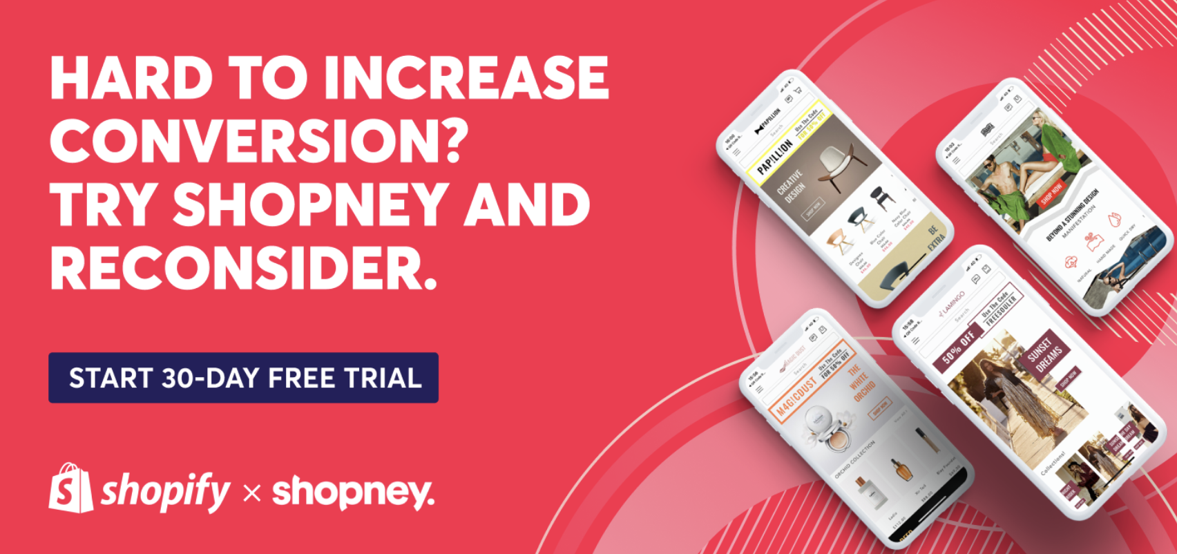 Hard to increase conversion? Try Shopney and reconsider. Start 30-day free trial