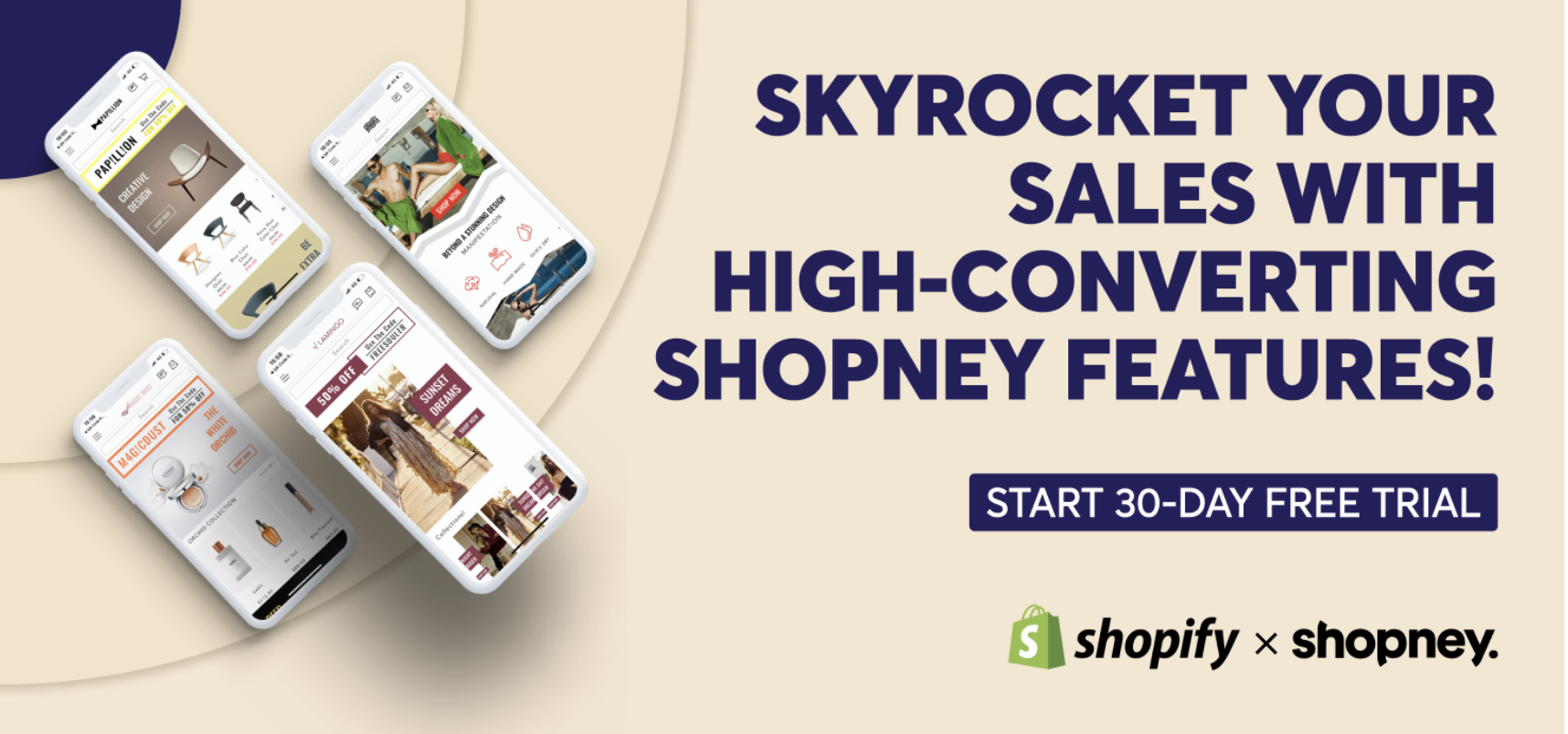 Skyrocket your sales with high-converting Shopney features! Start 30-day free trial