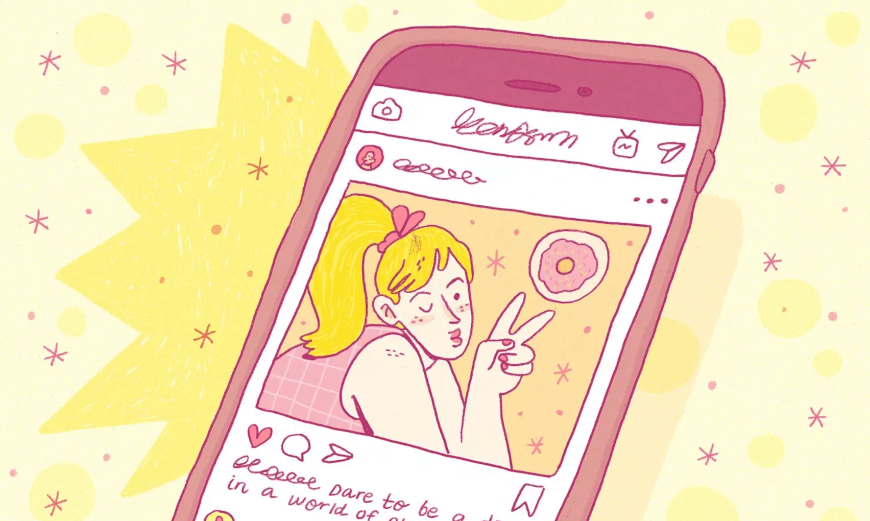 Instagram profile illustration