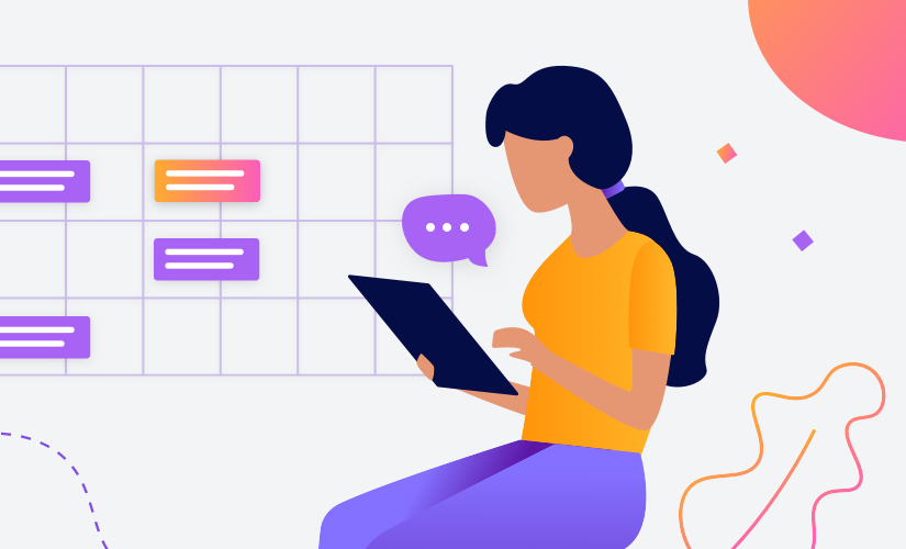 Using scheduling tools for instagram posts illustration