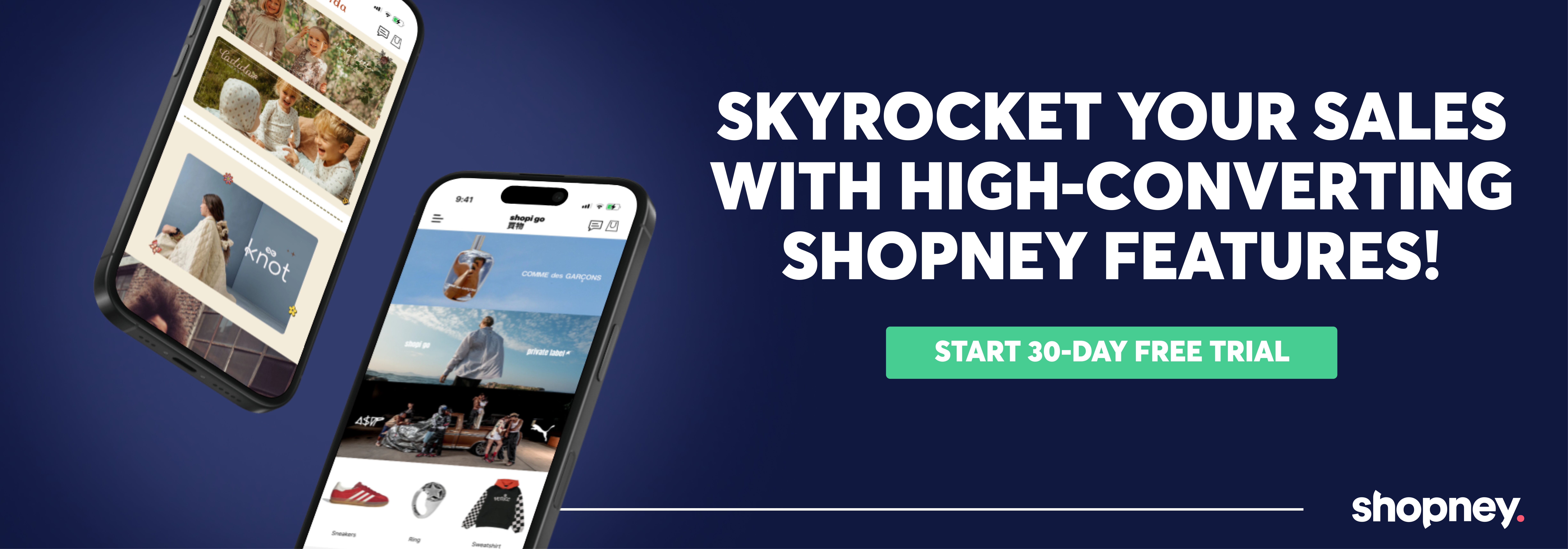 Skyrocket your sales with high-converting Shopney features! Start 30-day free trial