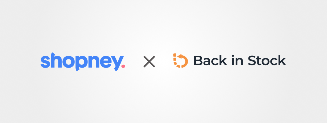 Shopney and Back In Stock logos
