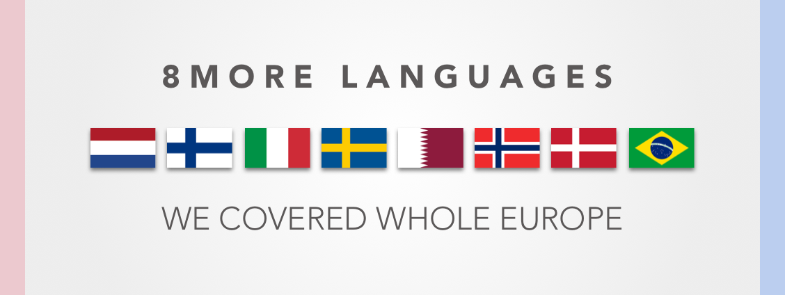 Figure about new languages integrations