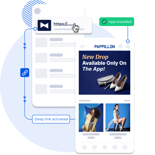 product detail page of a shopney mobile app, displaying payment options and multi-currency feature