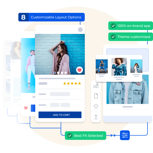 theme options of Shopney mobile app builder