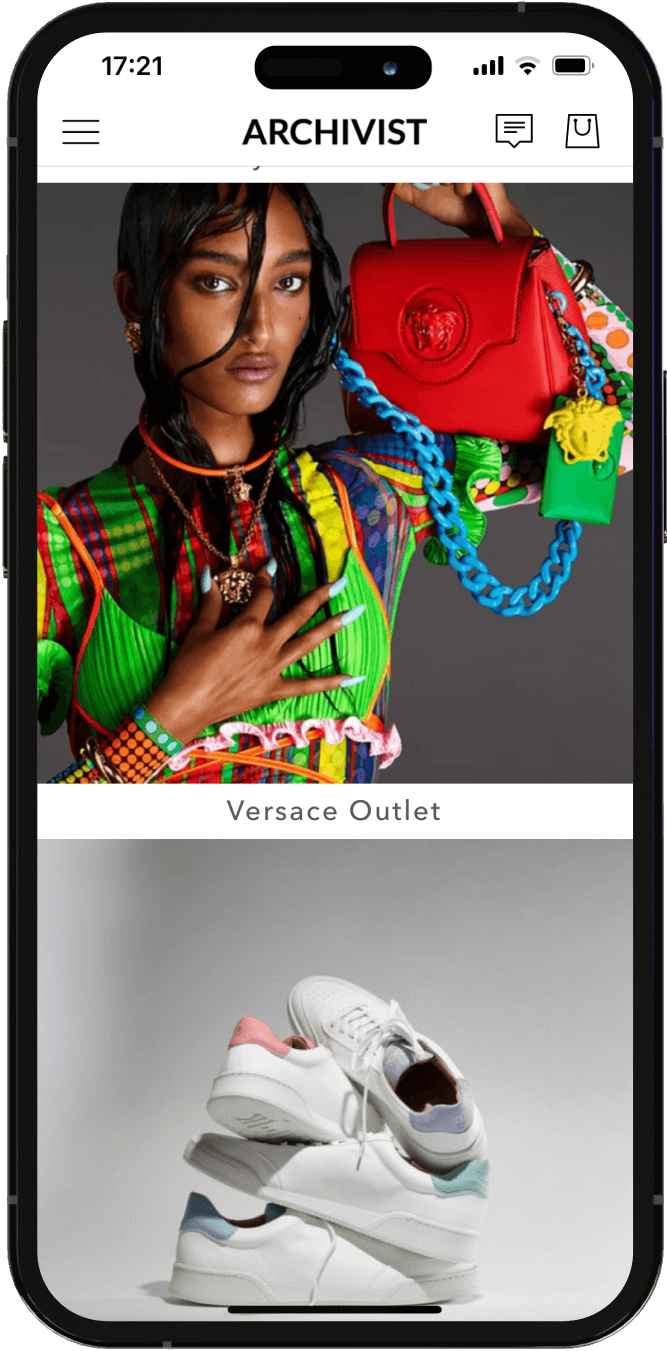 Mobile App-Seiten von Archivist