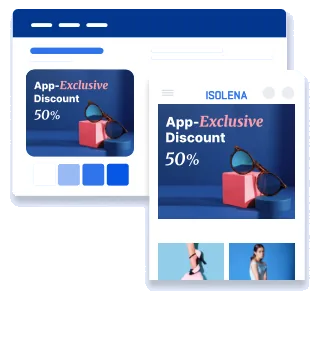 App-exclusive discount screens
