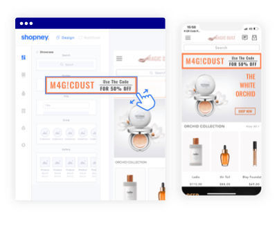 Shopney design dashboard