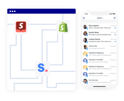 Shopify Inbox and Gorgias integration of Shopney in-app chat
