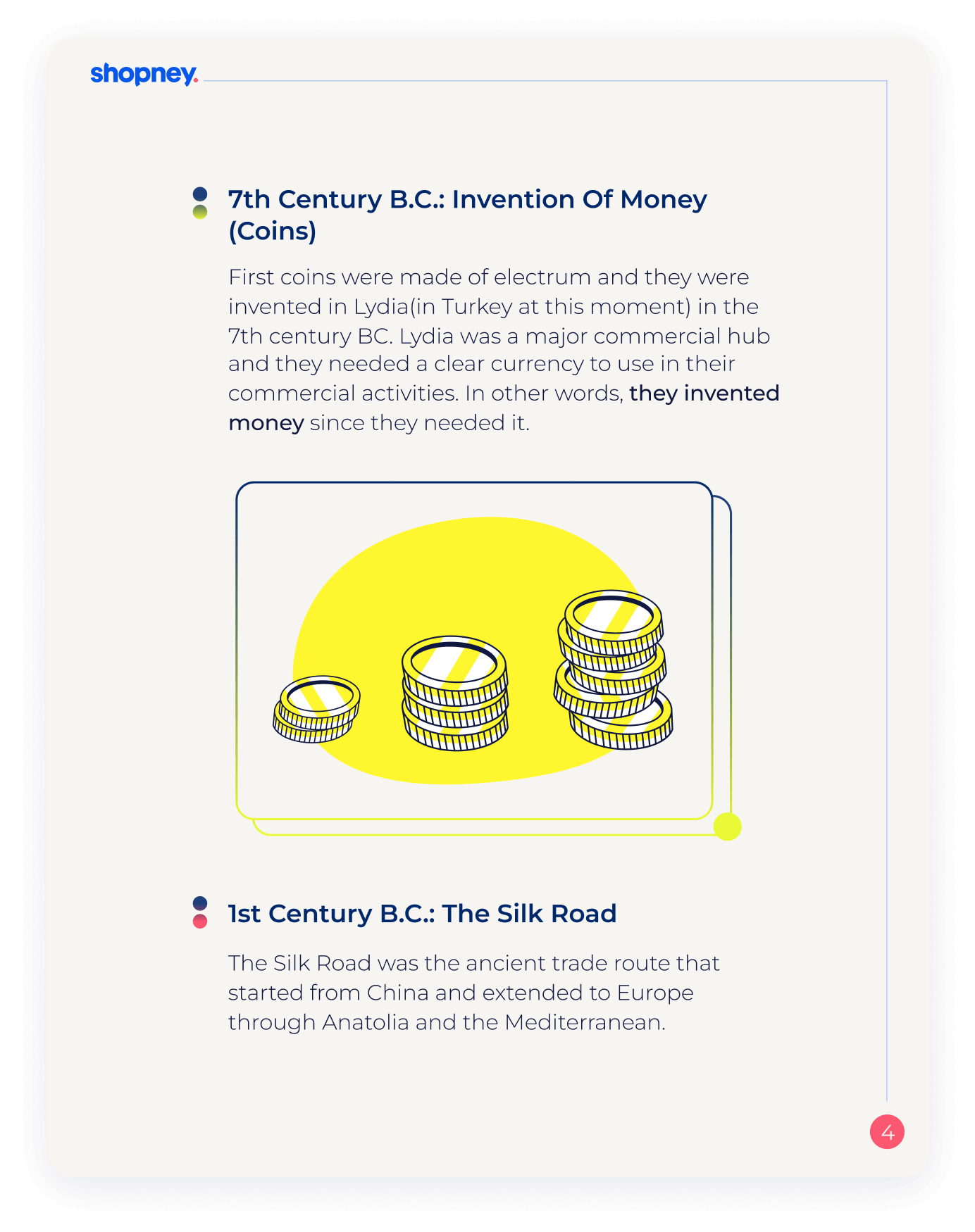 A page of Evolution of Commerce From Ancient Times to eCommerce ebook that explains terms regarding consumer behavior