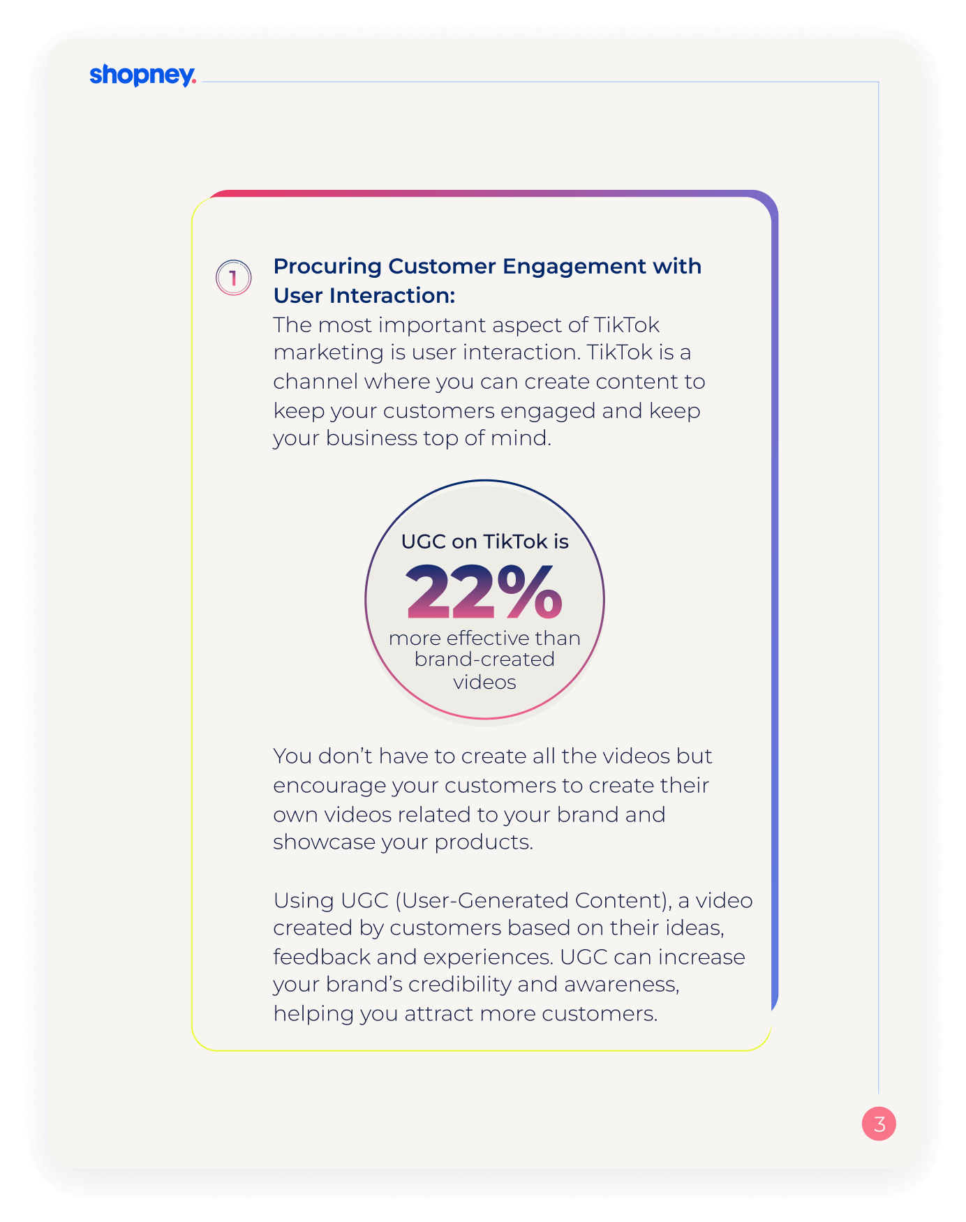 A page of How to acquire new customers using TickTok that explains terms regarding consumer behavior