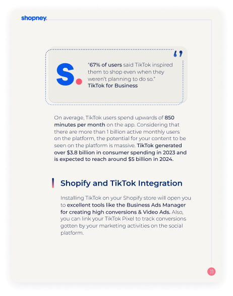 A page of How to acquire new customers using TickTok with an illustration on it