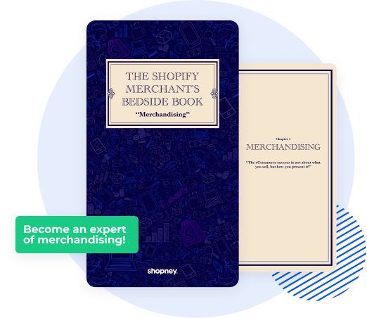 The cover of Shopify Merchant's Bedside Book by Shopney- Merchandising section