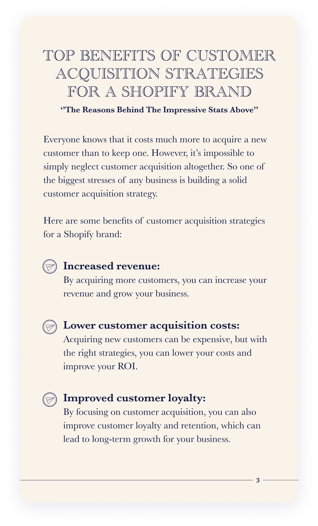 A page of Shopify Merchant's Bedside Book - Customer acquisition that includes benefits of native apps