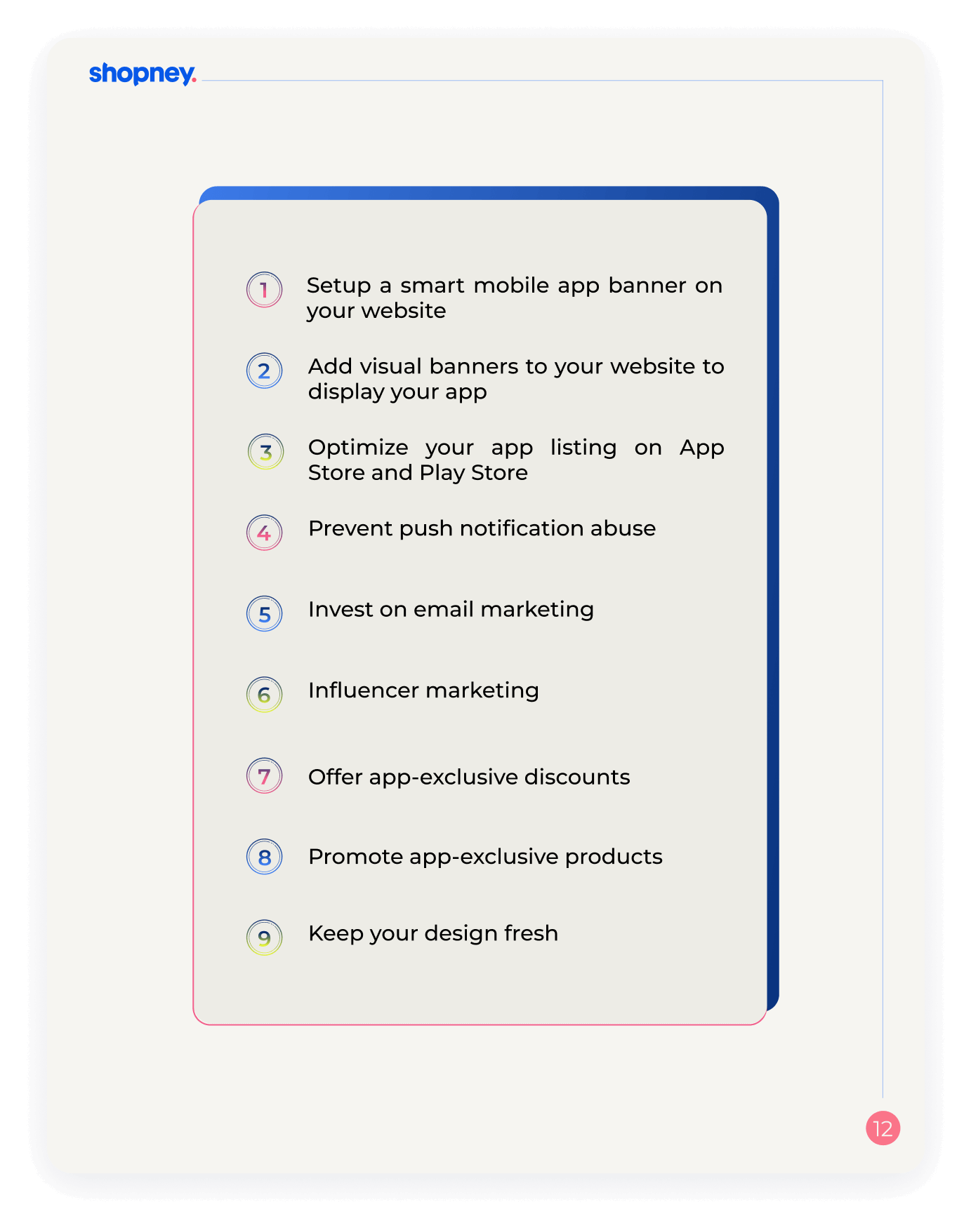 A page of Ultimate Guide to Turn Shopify Store into App with an illustration on it