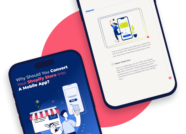 TThe ebook cover about state of app commerce 2024 for Shopify merchants with an illustration on it