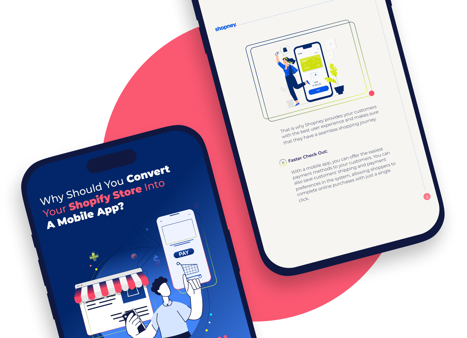 TThe ebook cover about state of app commerce 2024 for Shopify merchants with an illustration on it