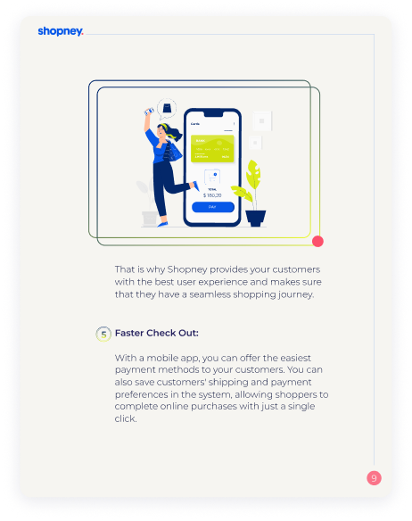 A page of Why Should You Convert Your Shopify Store into a Mobile App ebook that explains consumer buying behavior