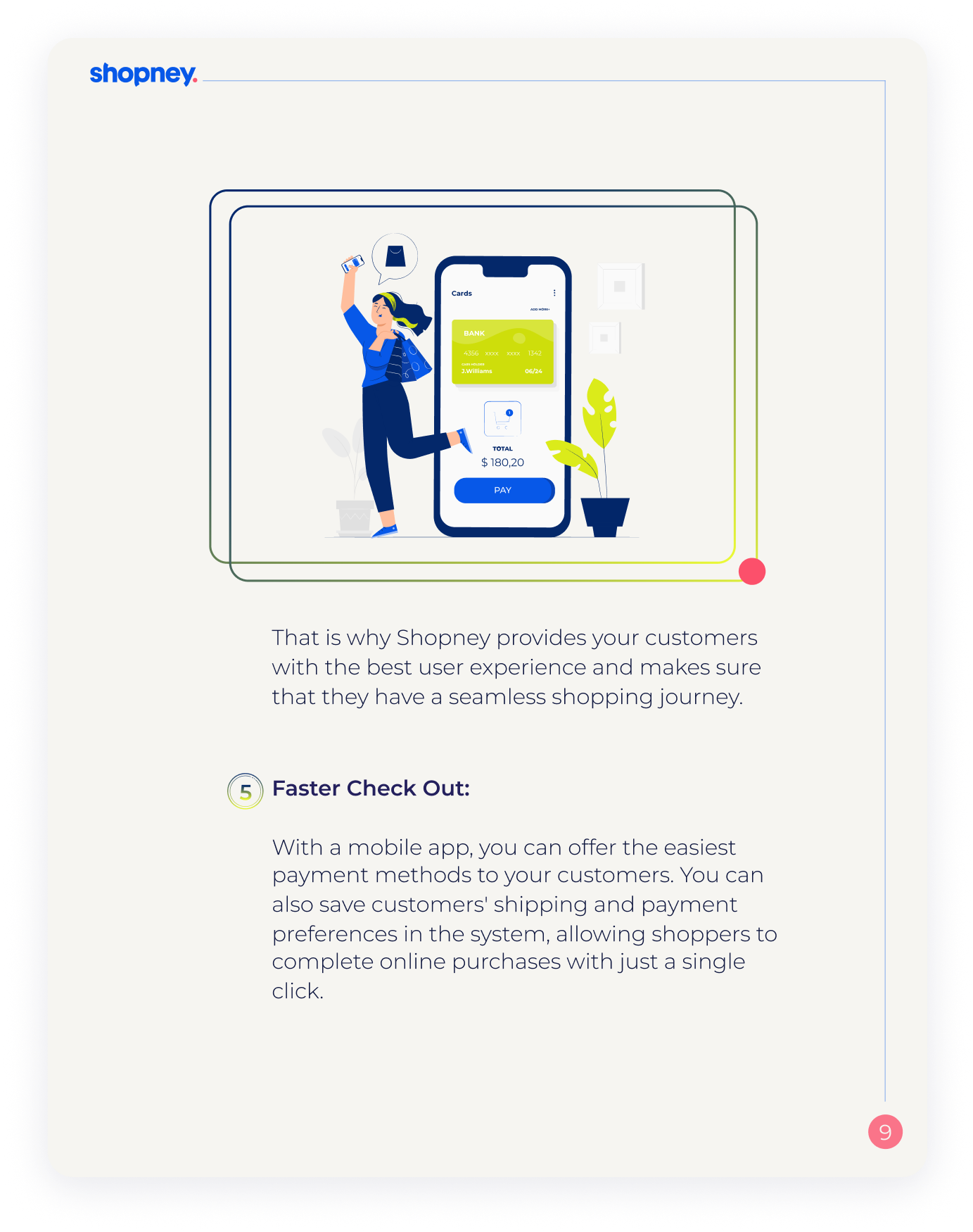 A page of Why Should You Convert Your Shopify Store into a Mobile App ebook that explains consumer buying behavior