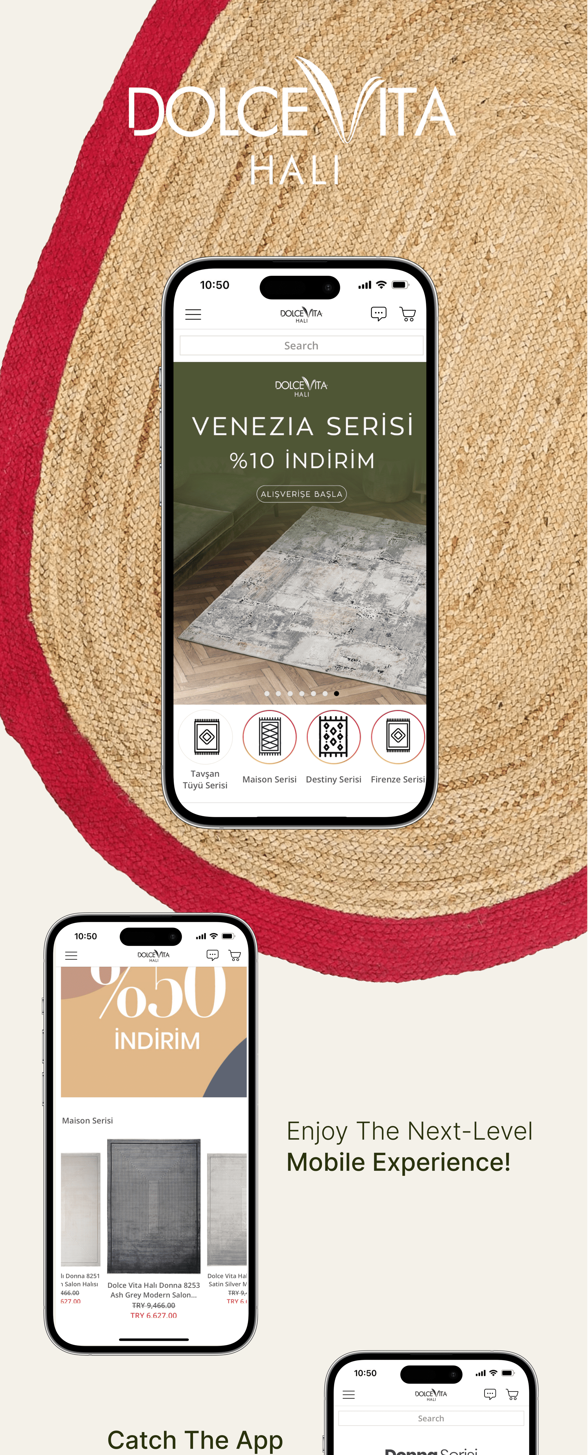 the mobile app design of MICAS app